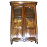 Antique French 18th century Louis XV walnut armoire