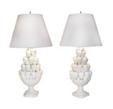 Vintage Faux pair of  lamps