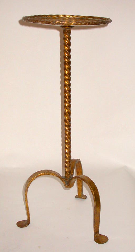 Gilt Iron End Table
