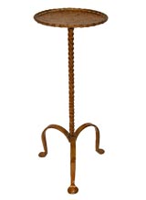 Gilt Iron End Table