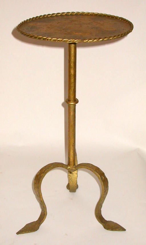 Gilt Iron End Table
