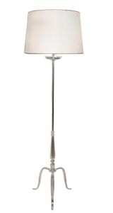 Nickel Plated Tripod Floorlamp