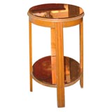Peach Mirrored Deco Side Table