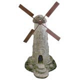 Antique Large Concrete Windmill