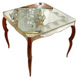 French Mirrored Card Table