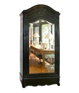 Antique mirrored armoire