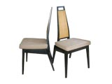 Pair of Chic Side Chairs in the manner of Gio Ponti