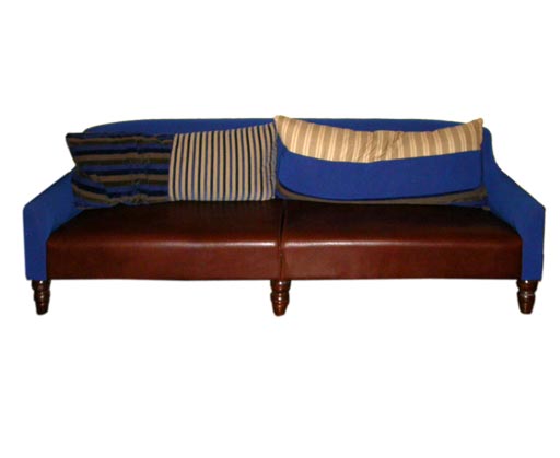 oversized sofas w/loos back, down filled pillows