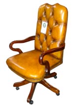 Victorian Tufted Back Desk Chair