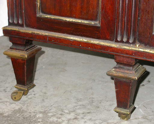 Marble Topped Mahogany Server