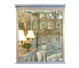 Gustavian Painted Wood Mirror