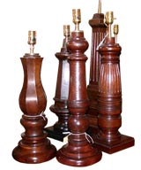 Carved Wood Table Lamps