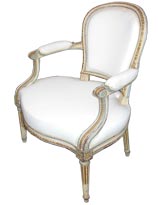 Louis XVI Cabriolet Ballon Backed Arm Chair