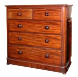 Antique Mahogany 5 Drawer Chest of Drawers