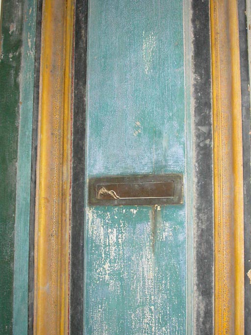French Pair of Painted Courtyard Doors For Sale