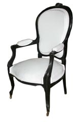 Painted French Arm Chair