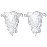 set of 4 French Plasters, up lights