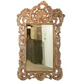 Large Italian carved mirror