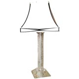 Etched crystal lamp