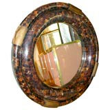 Vintage Large Scale Tortoise Shell Mirror