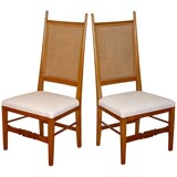 Vintage Pair of High-back chairs