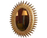 oval sunburst mirror
