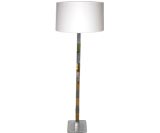 Floor lamp in brass and chrome by Hansen