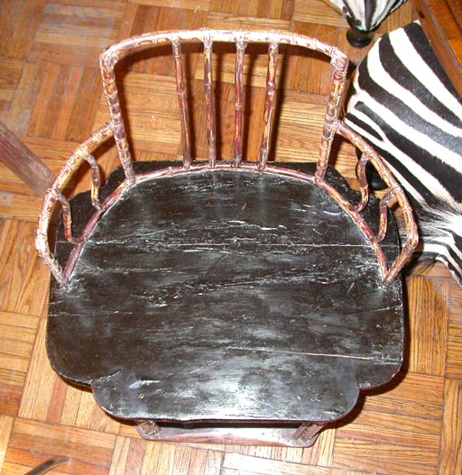 Pair of 18th Century Chinese Bamboo Chairs For Sale 1