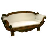 Solid  mahogany sofa,  Napoleon Bonaparte period