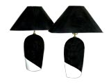 Handpainted ceramic lamps and shades