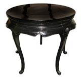 Black Laquered Five Leg  Table