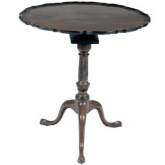 Georgian Mahogany Tilt Top Pie Crust Table 7