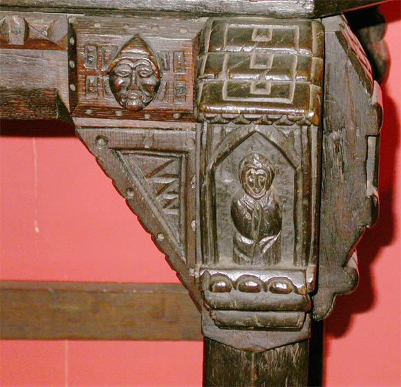 19th Century Irish Bog Oak Bookshelves With Celtic Carvings