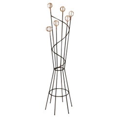 1950's French Spiral Coat / Hat  Stand Hall Tree
