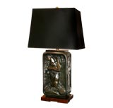 Patinated Bronze Lamp