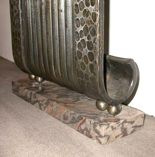 Mid-20th Century Exceptional  wrought-iron Console By Michel Zadounaisky