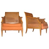 Two Caned Armchairs