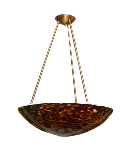 Tortoise Shell Murano Glass Fixture
