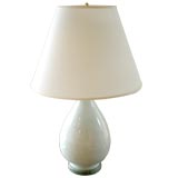Chinese celadon vase with Jade (faux) base
