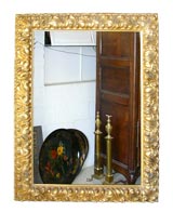 Antique Large 19th Century Italian Water Gilded Frame