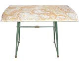 Onyx Style  Marble Top Console