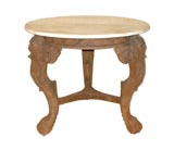 Antique Beautifully Carved Marble Top Center Table