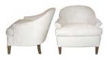 Pair Edwardian Spoon Back Chairs