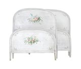 Antique Pair of Beautifully Painted Twin Beds