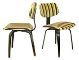 4 Striped Chairs.