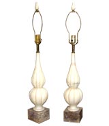 Pair of Marble Lamps