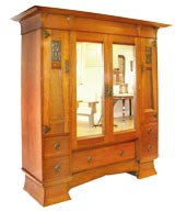 Antique Arts and Crafts Period Wardrobe