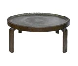 Vintage Occasional Table : Modern Base, Traditional Turkish Tray Top