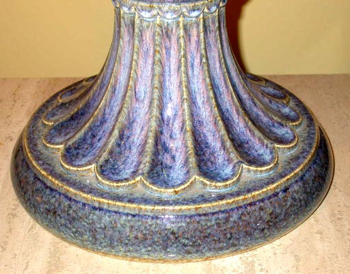 Large Glazed Ceramic Pine Cone Lamp