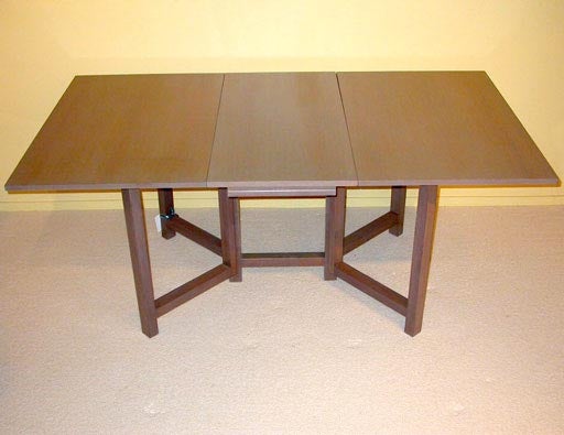 Silvered-Oak Gate Leg Table For Sale